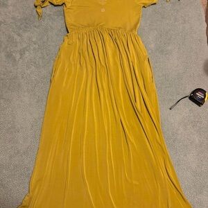 Purusha daisy Maiden Yellow Maxi Dress